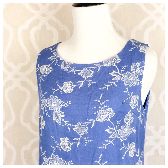 **CLEARANCE** Embroidered Floral Shift Mini Dress - Picture 2 of 8